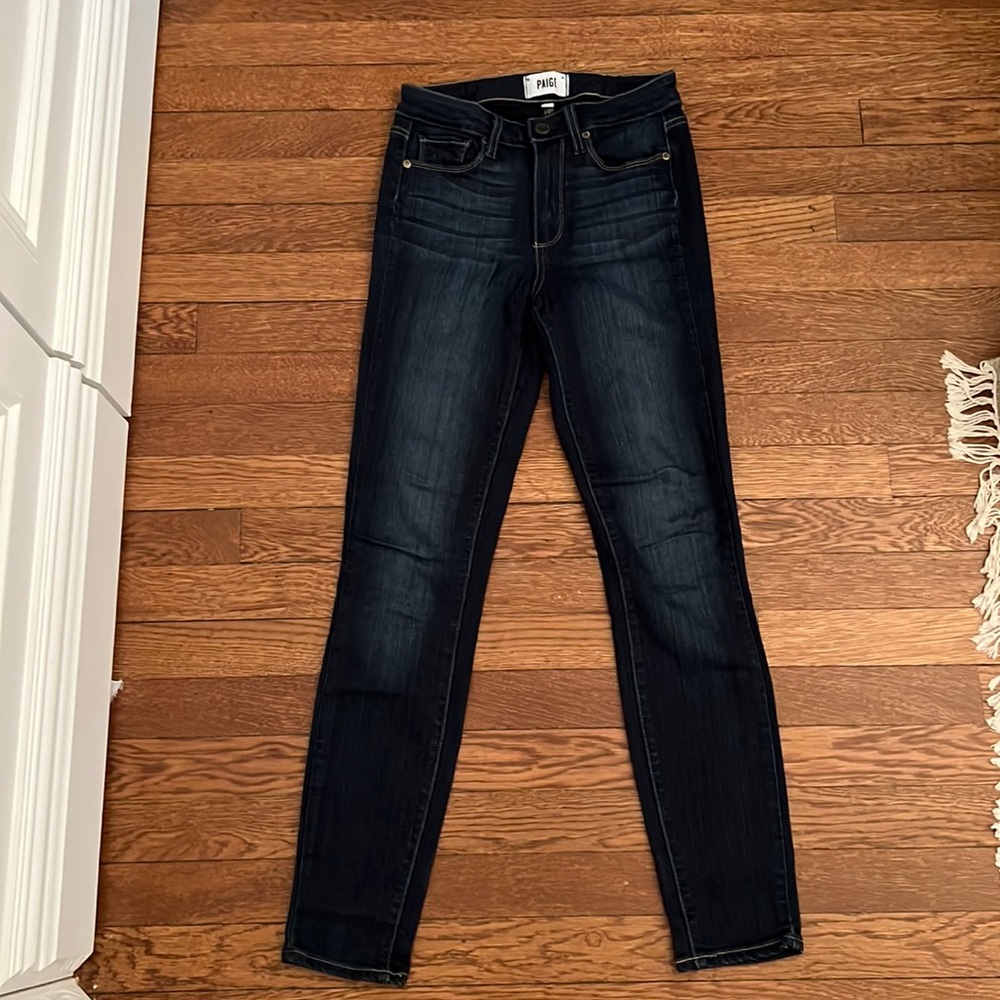Paige Skinny Hoxton Ankle size 25 dark wash
